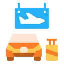 Free Flughafen Transfer Service Symbol