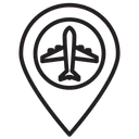 Free Flughafenstandort Flugzeugstandort Flugzeug Symbol