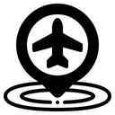 Free Flughafenstandort  Symbol