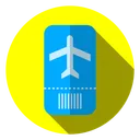 Free Flugzeugticket  Symbol