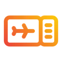 Free Ticket Flugzeug Pass Symbol