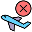 Free Flugzeug stornieren  Symbol