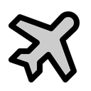 Free Flugzeugneigung  Symbol