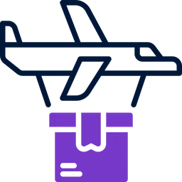 Free Flugzeuglieferung  Symbol