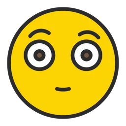 Free Flushed Face Emoji Icon