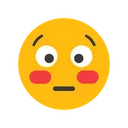Free Flushed Face Emotion Emoticon Icon