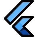 Free Flutter Technology Logo Social Media Logo Icon