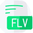 Free Flv Flash Video Flat Style Icon Icon