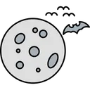 Free Flying Bat Halloween Element Halloween Night Icon