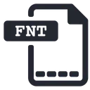 Free Fnt File Font Icon