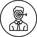 Free Focus Target Employee Icon