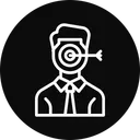 Free Focus Target Employee Icon