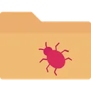 Free Ug Document Data Virus Infected Folder Icon