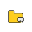 Free Folder Chat Information Page Icon