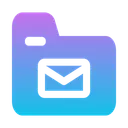 Free Folder Email  Icon