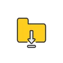 Free Folder File Download  Icon