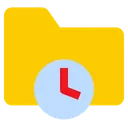 Free Folder History Time Icon