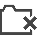 Free Folder Remove Icon
