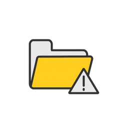 Free Folder Open Danger  Icon