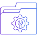 Free Folder Settings Data Settings Data Drive Icône