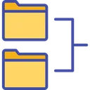 Free Browse Folder Tree Hierarchy Icon