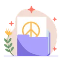 Free Folder Peace Stop The War Icon