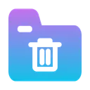Free Folder Trash Business Paper Icon