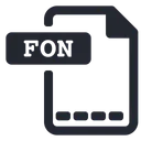 Free Fon File Font Icon