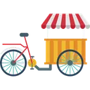 Free Food Bike Food Stand Ice Cream Bike Icon