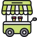 Free Food Cart Food Stand Food Truck Icon