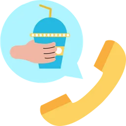 Free Food Delivery Call  Icon