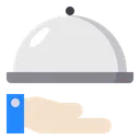 Free Hand Food Hotel Service Icon