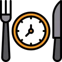 Free Food Time Lunch Time Break Time Icon