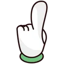 Free Forefinger First Sign Hand Gesture Icon