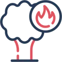 Free Forest Fire Fire Burning Icon