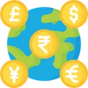 Free Forex Global Currency Worldwide Curreny Icon