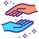 Free Support Lend Hands Icon