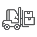 Free Forklift Truck Logistic Icon