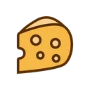 Free Formaggio Formaggio Cheddar Pasto Icon