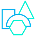 Free Triangulo Retangulo Hexagono Ícone