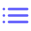 Free Formato Elenco Elenco Menu Icon