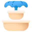 Free Fountain Water Splash Decoration Icon
