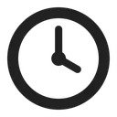 Free Oclock High Contrast Icon