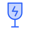 Free Fragile Glass Caution Icon