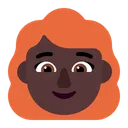 Free Rot Haare Flach Symbol