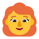 Free Rot Haare Flach Symbol
