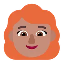 Free Rot Haare Flach Symbol