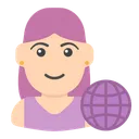 Free Frau Feminismus Global Symbol