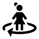 Free Frau Rotation  Symbol