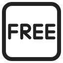Free Button High Contrast Icon